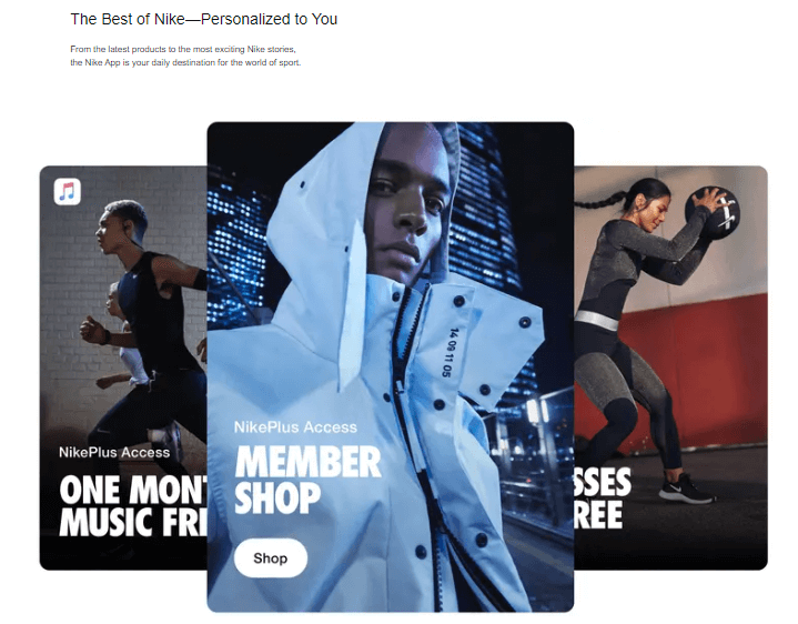 Nike aplikacija za personalizovano iskustvo prilikom kupovine